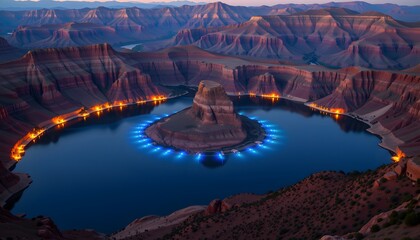 Circular canyon lake city