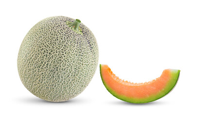 melon on transparent png ( image from camera )