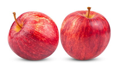 red apple isolated on transparent png ( image from camera )