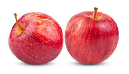red apple isolated on transparent png ( image from camera )
