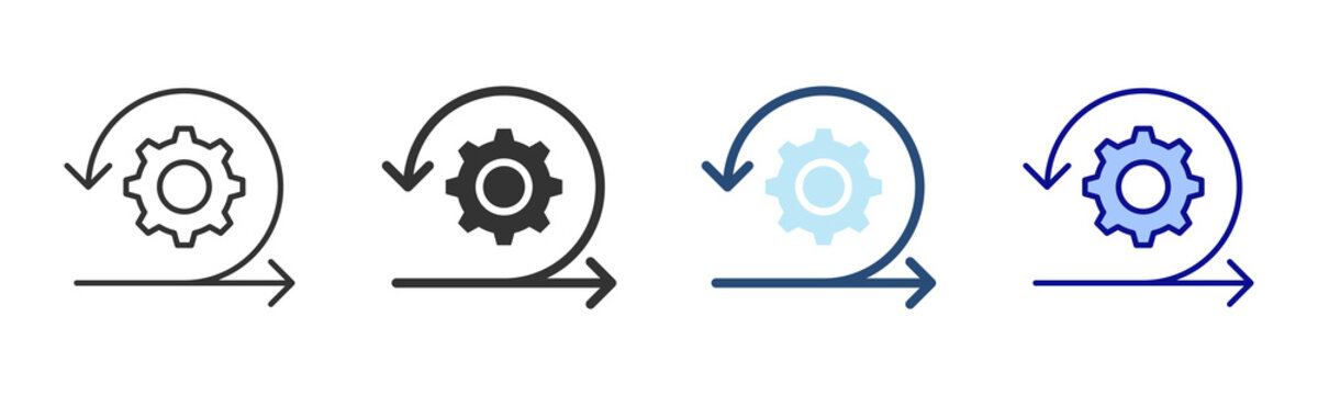 Iteration Icon Set. Designed In Multi Style