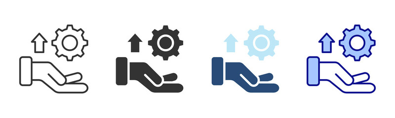 Development Icon Set. Designed In Multi Style