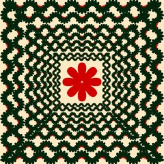 Arabian ethnic tribal fabric pattern is adapted from ancient paintings, transformed into a timeless textile ethnic design. The ethnic Green tones create a classic and perfect balance, contrasting wit