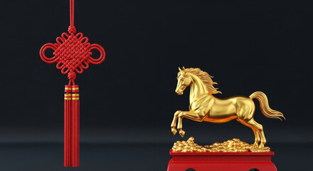 New Year's Lucky Horse Ornament