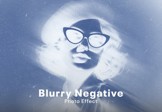 Blurry Negative Photo Effect