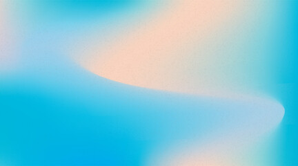 Vector illustration of soft colorful gradient background with smooth color transitions with trendy retro grain texture