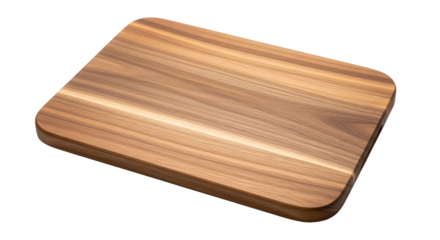 Elegant wood cutting board radiates warmth