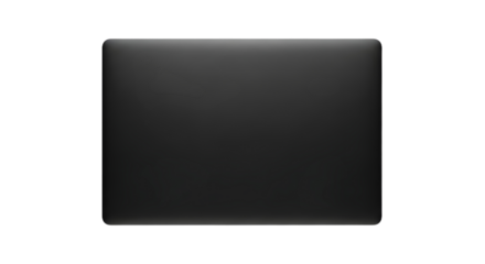 Sleek laptop glows softly in darkness