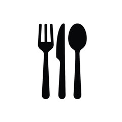 Elegant kitchen utensils depicted in a minimalist grayscale silhouette