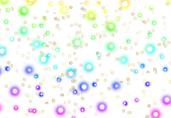 Glittering colorful lights overlay PNG