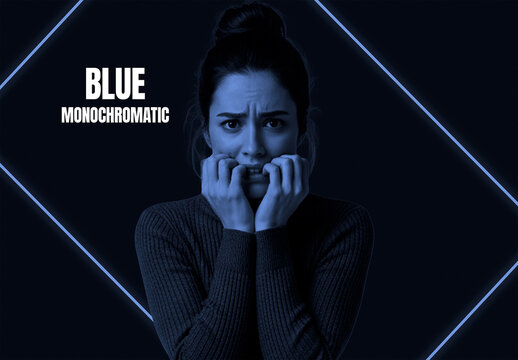 Blue Monochromatic Photo Effect