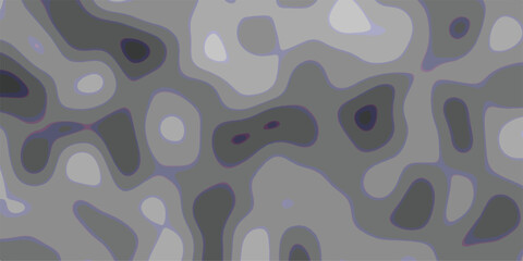 Abstract grayscale topographic contour map with irregular organic shapes and subtle purple outlines, offering a fluid and textured visual for design and backgrounds