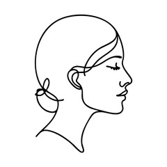 Simple continuous line drawing of student for International Day of Education