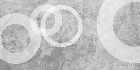 White abstract background with white circle rings in faded distressed vintage grunge texture design. Geometric grey textured abstract modern background - stock illustration.Grunge abstract background
