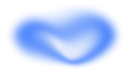 Abstract element of glowing blue gradient with noise texture