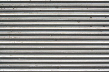 Fototapeta premium Texture of corrugated metal wall surface