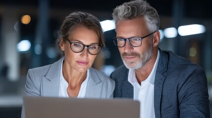 Motivated marketing team planning goals late night office digital collaboration modern workspace focused environment