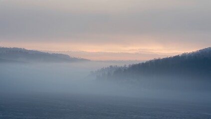 Fototapeta premium Misty Scenery Backdrop