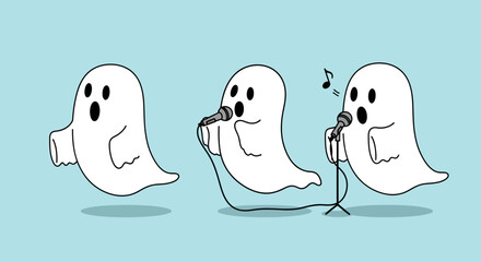 Harmonious hauntings spectral singers serenading the night in a chillingly charming performance