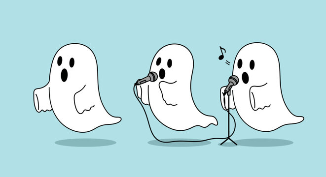 Harmonious hauntings spectral singers serenading the night in a chillingly charming performance