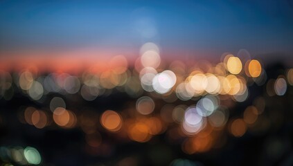 Fototapeta premium Defocused bokeh light circles backdrop, ideal for editorial and layout use