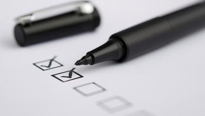 Black marker emphasizing shape, ideal for design layouts