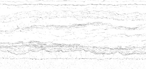 Abstract black and white layered texture with rough horizontal lines and dots background