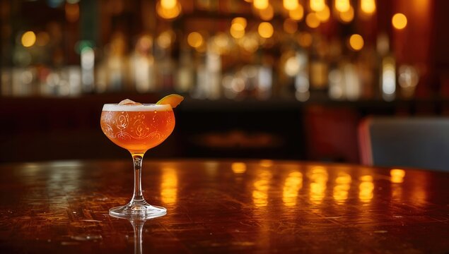 Cocktail served elegantly on a table, a vibrant choice for social gatherings
