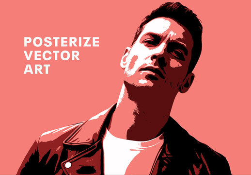 Posterize Vector Art Photo Effect