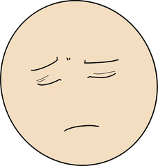 얼굴표정 감정 표현 실망 