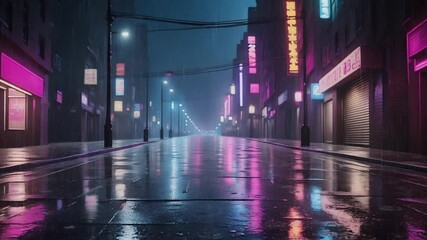 A moody night shot of a quiet city street glistening with rain reflections — perfect for cinematic B-rolls.
 - Powered by Adobe
