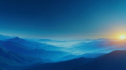 Fototapeta premium Majestic mountain sunset illuminates rugged landscape evening sun descends behind majestic peaks coloring vast scene