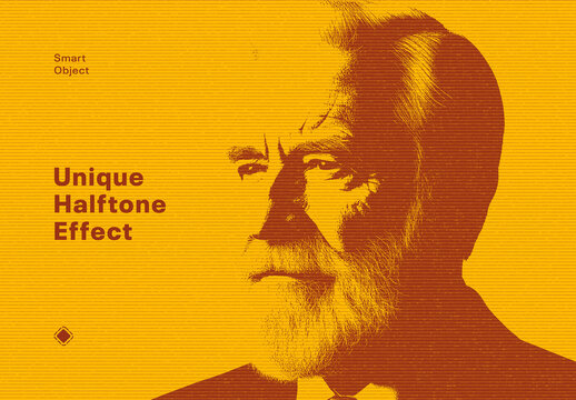 Unique Halftone Photo Effect