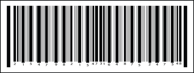 Barcode Label Icon – Simple Line Design