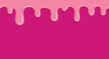 Pink Drip Seamless Dripping Pattern for Sweet Backgrounds and Designs
