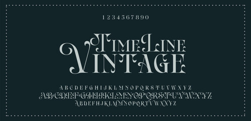 Abstract Fashion font alphabet. Minimal modern urban fonts for logo, brand etc. Typography typeface uppercase lowercase and number. vector illustration