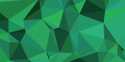 Abstract triangle pattern background texture. Geometric low polygon in green gradient design for wallpaper, greeting, banner, page surface, business, presentation, advertising, website