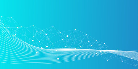 Cyber Security Backdrop  Global Business Connectivity Illustration