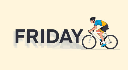 Cycling into the weekend: A Friday ride embodies freedom and the joy of outdoor activity