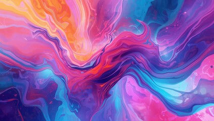 Fototapeta premium Vibrant abstract wallpaper design