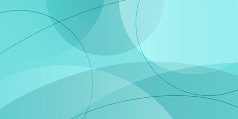 Dynamic bright turquoise gradient abstract 3D background with circle pattern and lines.