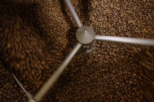 close up of  coffee beans