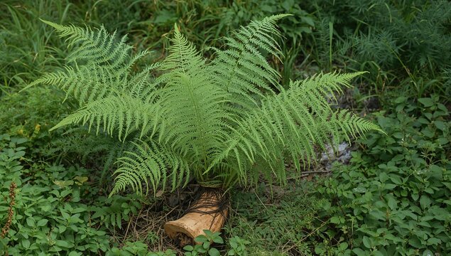 Davallia trichomanoides, a unique fern species, suitable for indoor greenery and air purification