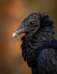 Black Vulture Portrait - A Close-Up of Natures Scavenger.