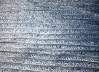 Terry fabric texture with stripes soft cool gray blue background