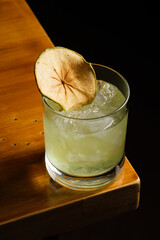 Cocktail in a dark atmosphere