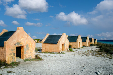 Historical slave houses on Bonaire
