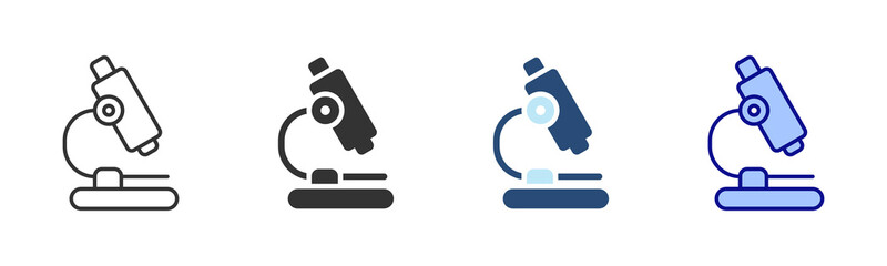 Laboratory Icon Set. Designed In Multi Style