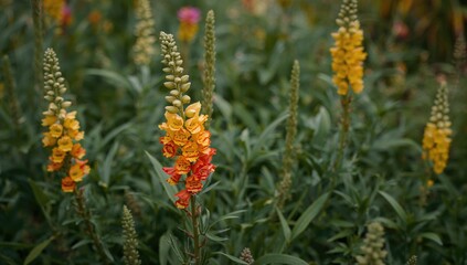Herbaceous perennial known as Snapdragon flower