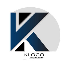 letter K company logo design 